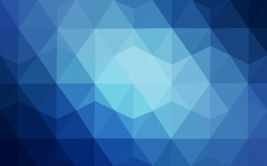 Üçgenler ve degrade origami tarzı oluşur mavi köşeli tasarım deseni.