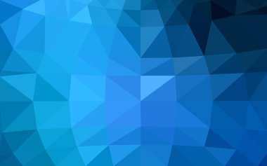 Üçgenler ve degrade origami tarzı oluşur koyu mavi köşeli tasarım deseni