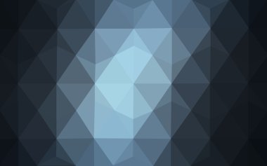 Üçgenler ve degrade origami tarzı oluşur koyu mavi köşeli tasarım deseni.