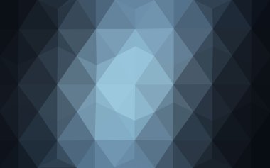 Üçgenler ve degrade origami tarzı oluşur koyu mavi köşeli tasarım deseni.