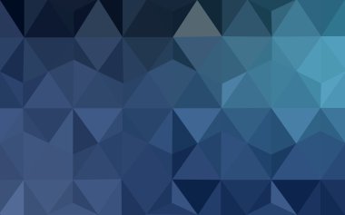 Üçgenler ve degrade origami tarzı oluşur mavi köşeli tasarım deseni.