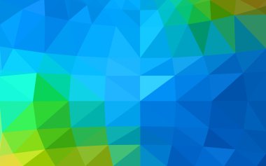 Açık mavi, poligonal tasarım deseni, yeşil üçgenler ve degrade origami tarzı hangi oluşur