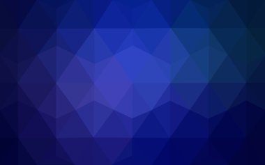 Üçgenler ve degrade origami tarzı oluşur koyu mavi köşeli tasarım deseni.