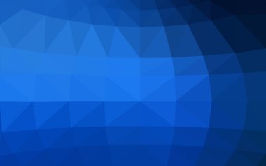 Üçgenler ve degrade origami tarzı oluşur koyu mavi köşeli tasarım deseni