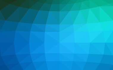 Üçgenler ve degrade origami tarzı oluşur koyu mavi köşeli tasarım deseni