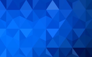 Üçgenler ve degrade origami tarzı oluşur koyu mavi köşeli tasarım deseni.