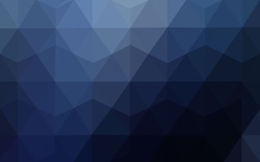 Üçgenler ve degrade origami tarzı oluşur koyu mavi köşeli tasarım deseni.