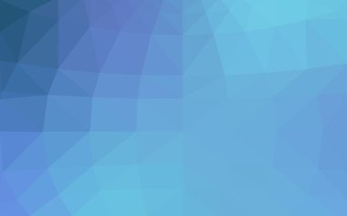 Üçgenler ve degrade origami tarzında oluşan ışık mavi köşeli tasarım deseni