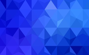 Üçgenler ve degrade origami tarzı oluşur koyu mavi köşeli tasarım deseni.