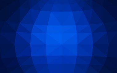 Üçgenler ve degrade origami tarzı oluşur koyu mavi köşeli tasarım deseni