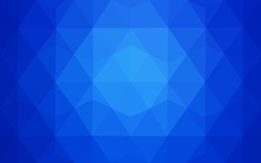 Üçgenler ve degrade origami tarzı oluşur mavi köşeli tasarım deseni.