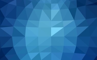 Üçgenler ve degrade origami tarzında oluşan ışık mavi köşeli tasarım deseni