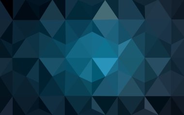 Üçgenler ve degrade origami tarzı oluşur koyu mavi köşeli tasarım deseni.