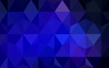 Üçgenler ve degrade origami tarzı oluşur koyu mavi köşeli tasarım deseni.