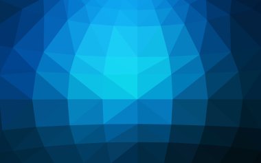 Üçgenler ve degrade origami tarzı oluşur koyu mavi köşeli tasarım deseni