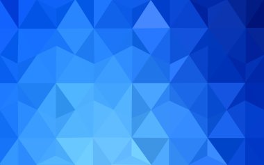 Üçgenler ve degrade origami tarzı oluşur mavi köşeli tasarım deseni.