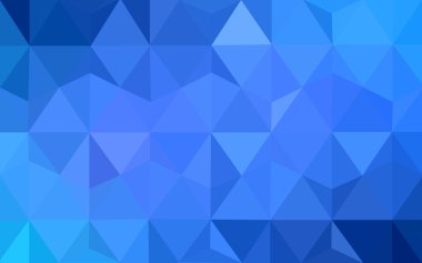 Üçgenler ve degrade origami tarzı oluşur mavi köşeli tasarım deseni.