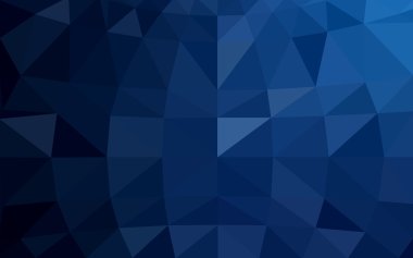 Üçgenler ve degrade origami tarzı oluşur koyu mavi köşeli tasarım deseni