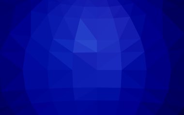 Üçgenler ve degrade origami tarzı oluşur koyu mavi köşeli tasarım deseni