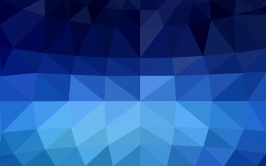 Üçgenler ve degrade origami tarzı oluşur koyu mavi köşeli tasarım deseni