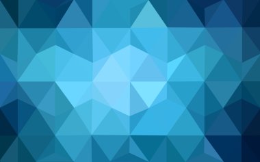 Üçgenler ve degrade origami tarzı oluşur mavi köşeli tasarım deseni.