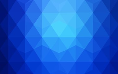 Üçgenler ve degrade origami tarzı oluşur mavi köşeli tasarım deseni.