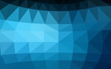 Üçgenler ve degrade origami tarzı oluşur koyu mavi köşeli tasarım deseni