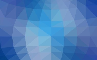 Üçgenler ve degrade origami tarzında oluşan ışık mavi köşeli tasarım deseni