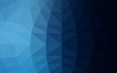 Üçgenler ve degrade origami tarzı oluşur koyu mavi köşeli tasarım deseni