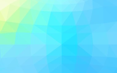 Açık mavi, poligonal tasarım deseni, yeşil üçgenler ve degrade origami tarzı hangi oluşur