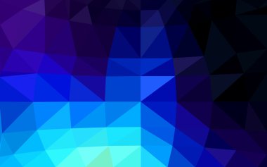 Üçgenler ve degrade origami tarzı oluşur koyu mavi köşeli tasarım deseni