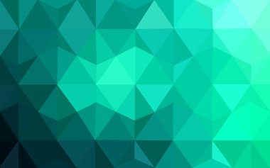 Üçgenler ve degrade origami tarzı oluşur yeşil köşeli tasarım deseni.