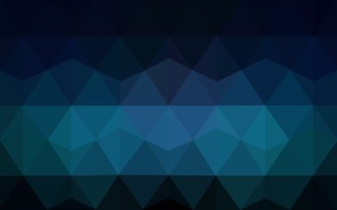 Üçgenler ve degrade origami tarzı oluşur koyu mavi köşeli tasarım deseni.