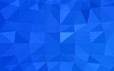 Üçgenler ve degrade origami tarzında oluşan ışık mavi köşeli tasarım deseni