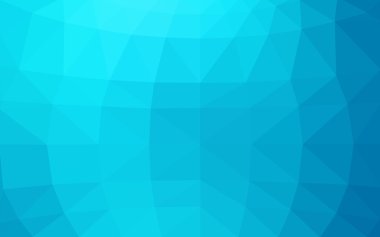 Üçgenler ve degrade origami tarzında oluşan ışık mavi köşeli tasarım deseni