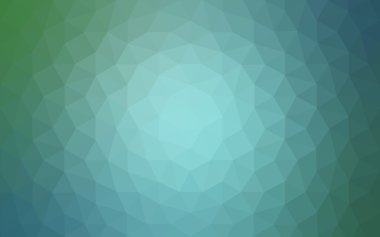 Üçgenler ve degrade origami tarzı oluşur çok renkli yeşil, mavi köşeli tasarım deseni.