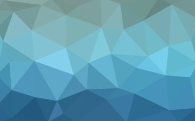 Üçgenler ve degrade origami tarzında oluşan ışık mavi köşeli tasarım deseni