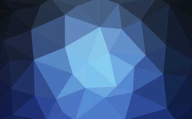 Üçgenler ve degrade origami tarzı oluşur koyu mavi köşeli tasarım deseni