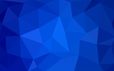 Üçgenler ve degrade origami tarzı oluşur koyu mavi köşeli tasarım deseni