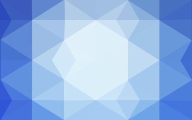 Üçgenler ve degrade origami tarzı oluşur mavi köşeli tasarım deseni.