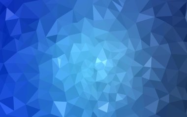 Üçgenler ve degrade origami tarzı oluşur mavi köşeli tasarım deseni.