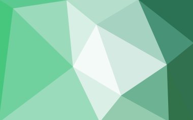 Üçgenler ve degrade origami tarzı oluşur yeşil köşeli tasarım deseni.