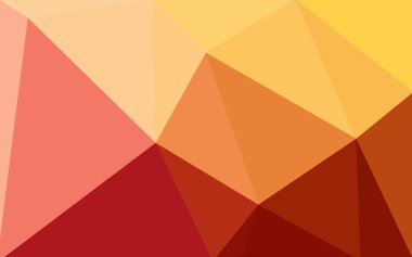 Üçgenler ve degrade origami tarzı oluşur çok renkli kırmızı, sarı, turuncu poligonal tasarım deseni.