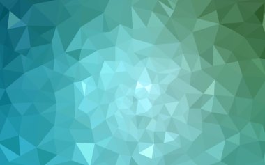 Üçgenler ve degrade origami tarzı oluşur çok renkli yeşil, mavi köşeli tasarım deseni.