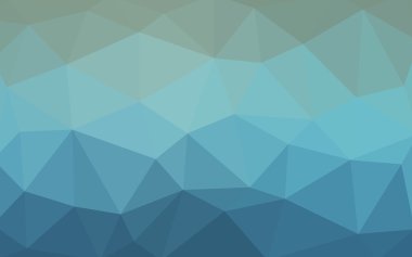 Üçgenler ve degrade origami tarzında oluşan ışık mavi köşeli tasarım deseni