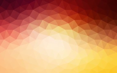 Üçgenler ve degrade origami tarzı oluşur çok renkli koyu kırmızı, sarı, turuncu poligonal tasarım deseni.