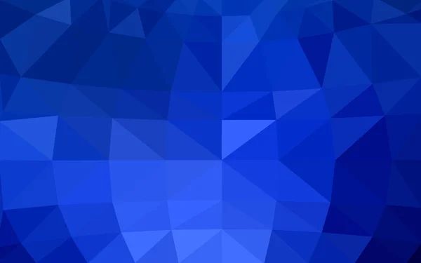 Modèle de conception polygonale bleu foncé, qui se composent de triangles et de dégradé dans le style origami — Image vectorielle