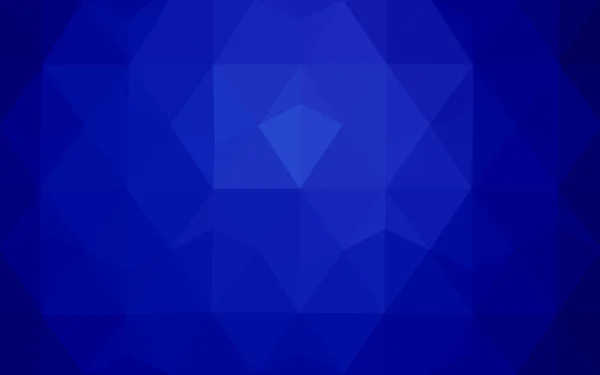 Modèle de conception polygonale bleu foncé, qui se composent de triangles et de dégradé dans le style origami . — Image vectorielle
