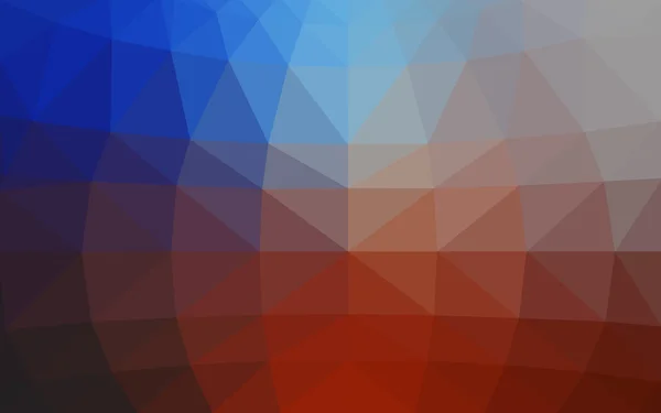 Світло-блакитний, червоний багатокутний візерунок дизайну, який складається з трикутників і градієнта в стилі орігамі — стоковий вектор
