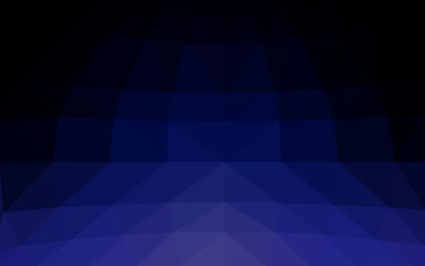 三角形と折り紙スタイルの勾配から成っている暗い青色のポリゴン デザイン パターン — ストックベクタ